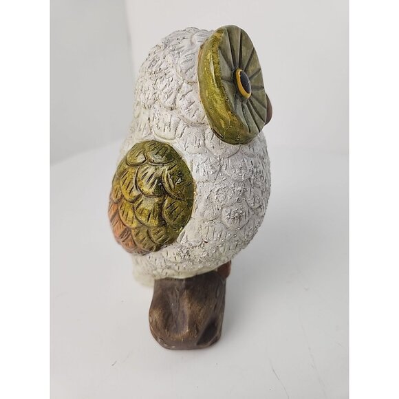 6" Cermic Owl Garden Statue Figurine Indoor/Outdoor Bird - Picture 2 of 7